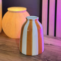 Gestreifte Vase Orange (klein)